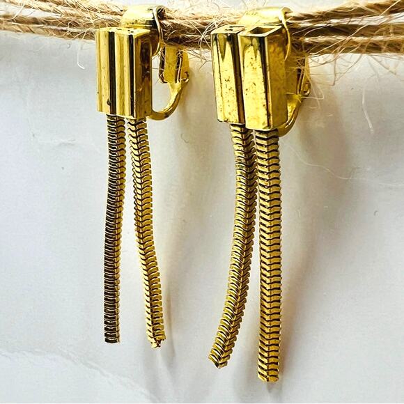 LH Segal California Vintage Clip On Earrings Minimalist Designer Old Money - Picture 4 of 8